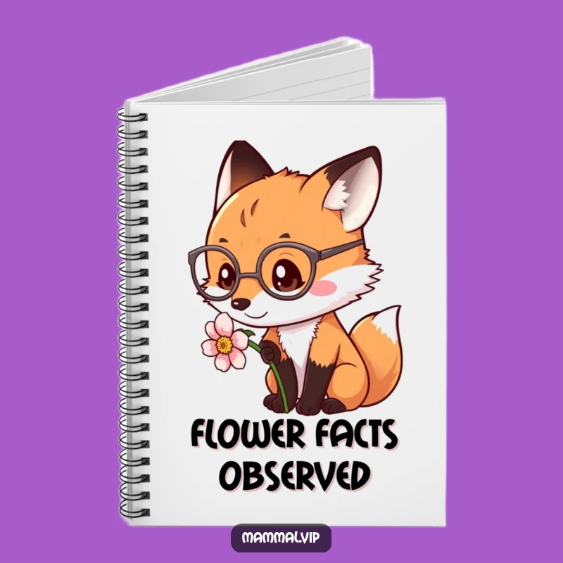 Funny Fox Observation Notebook - Journal Your Discoveries Gift