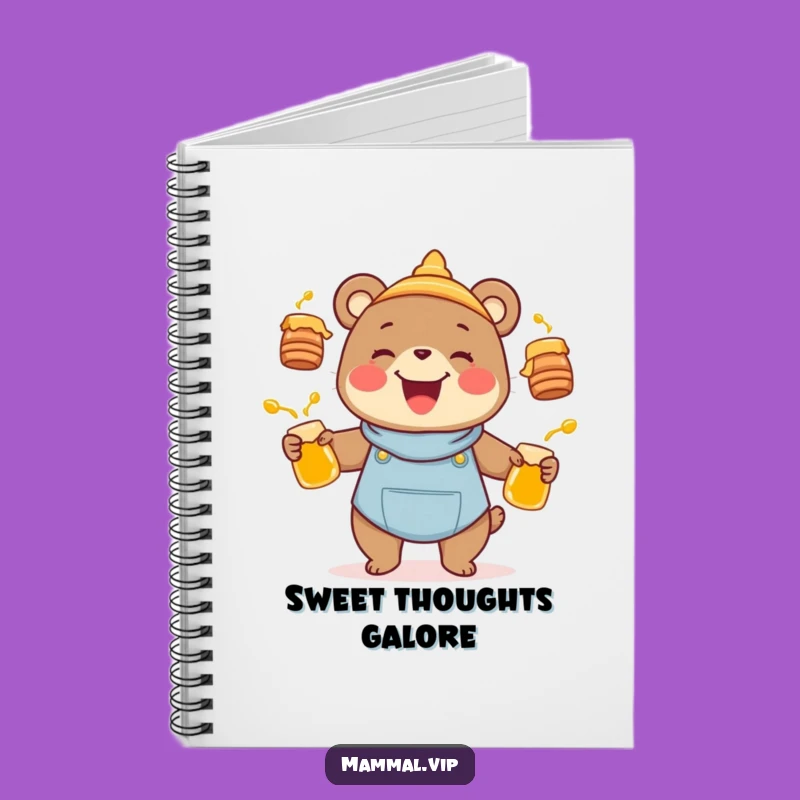 Funny Bear Juggling Notebook: Hilarious Journal for Honey Lovers Gift
