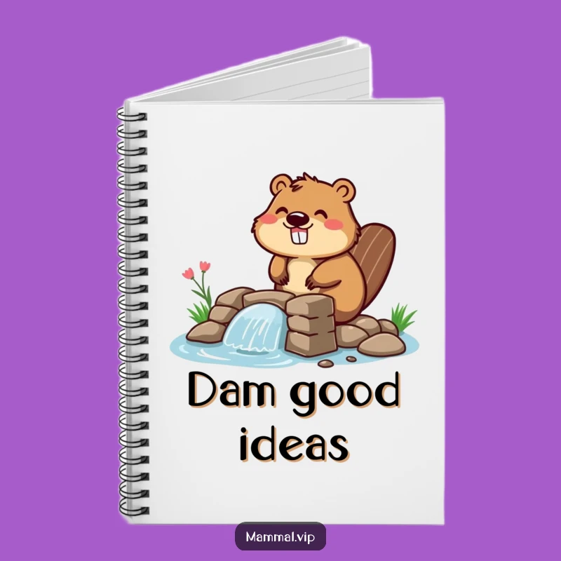 Funny Beaver Dam Builder Notebook - Jot Down Ideas with Humor!