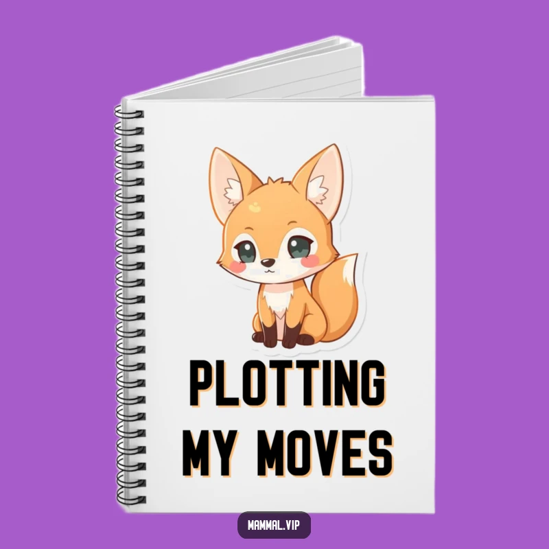 Funny Curious Fox Notebook - Clever Animal Journal Gift Idea