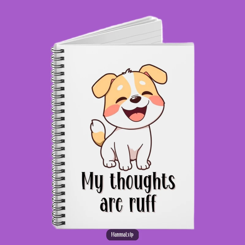 Funny Joyful Dog Notebook - Playful Barking Journal for Ideas