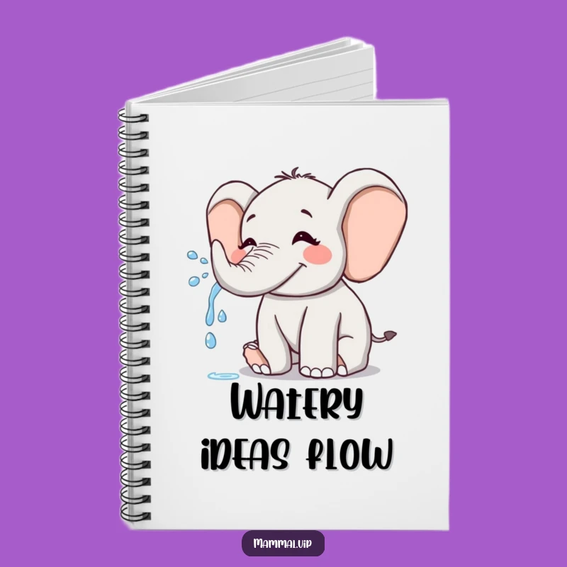 Funny Joyful Elephant Notebook: Playful Spray Humor, Perfect Splashy Journal Gift