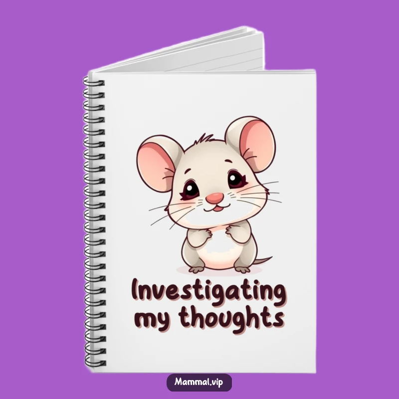 Funny Mouse Notebook: Tiny Nose Sniffing Air, Cute Gift!