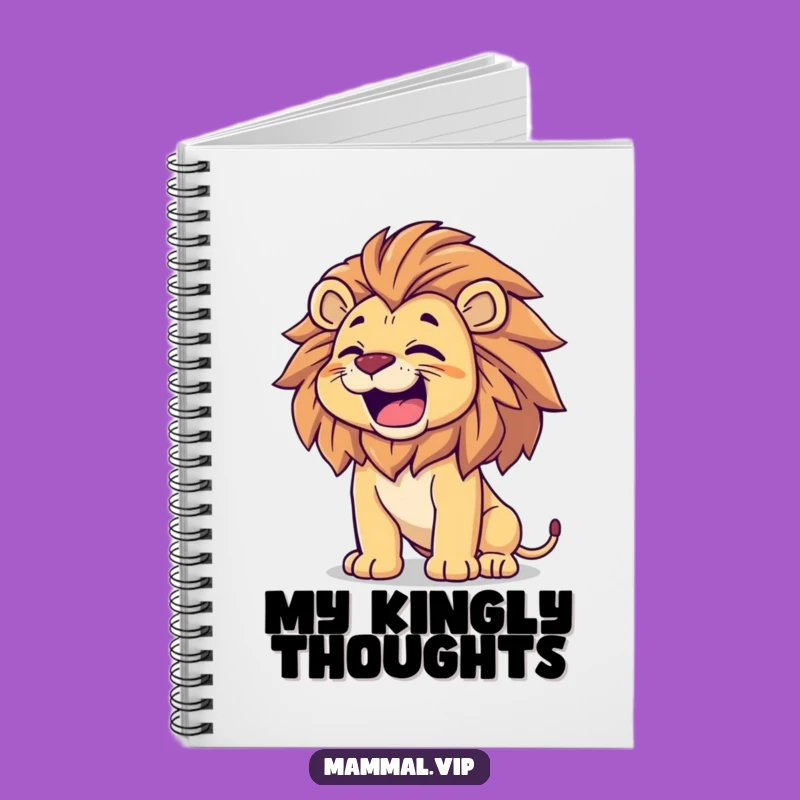 Funny Proud Lion Notebook: Happy Roar Humor, Perfect Majestic Journal Gift