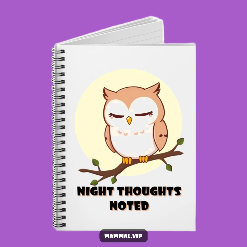 Funny Winking Owl Notebook: Sly Nighttime Humor, Perfect Whimsical Journal Gift