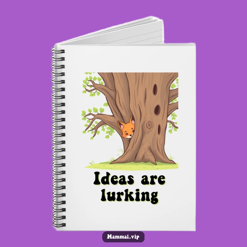 Funny Fox Kit Notebook: Jot Down Ideas with Curious Woodland Charm