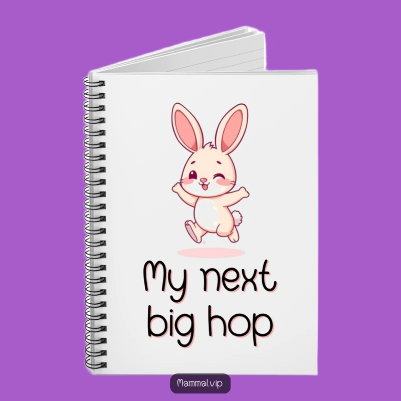 Funny Hopping Bunny Notebook: Playful Character Cute Animal Journal