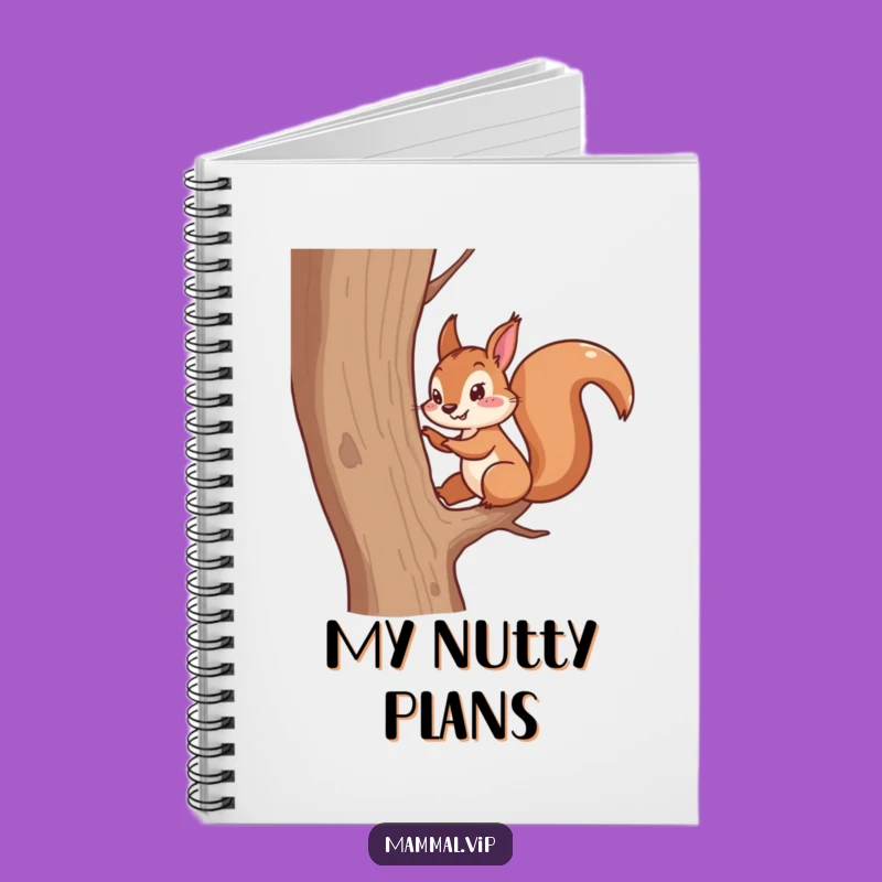 Funny Squirrel Scampering Notebook - Energetic Animal Journal Gift