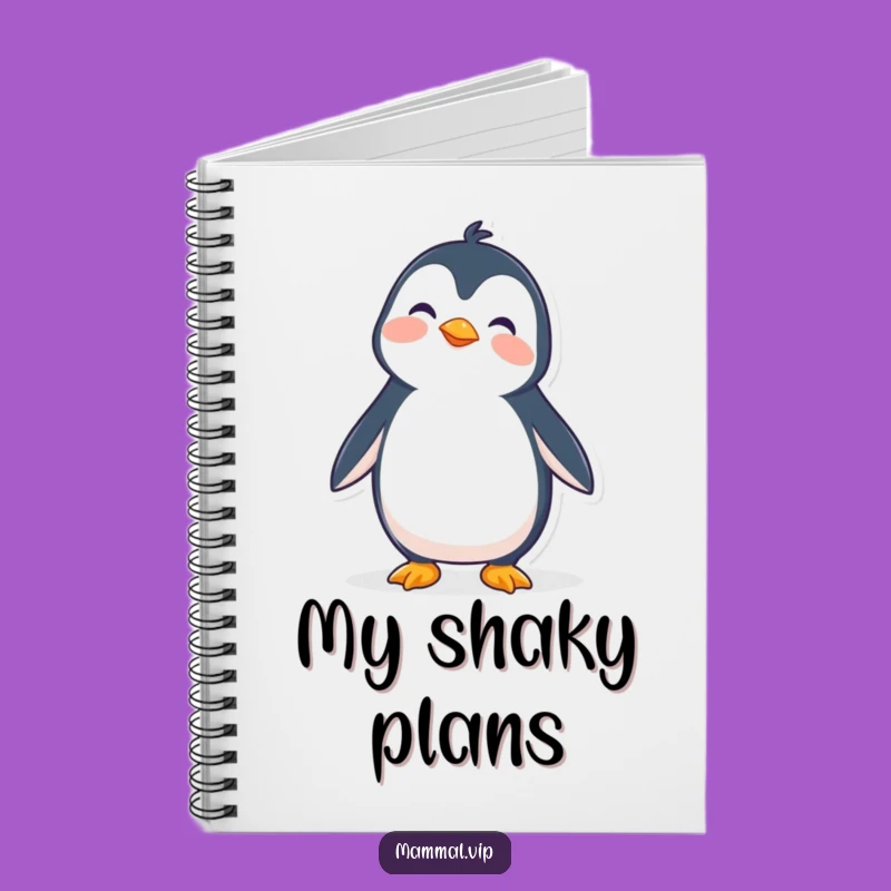 Funny Wobbly Penguin Notebook - Hilarious Journal for Life's Adventures