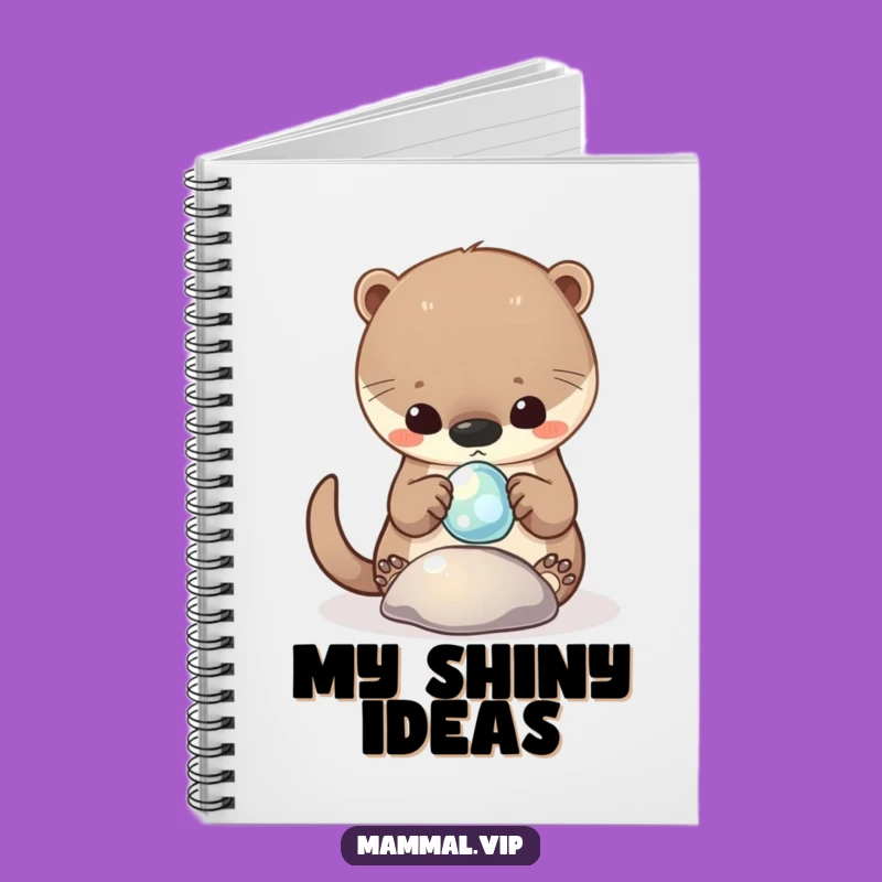 Funny Otter Pebble Notebook: Curious Critter Journal, Best Funny Gift for Students