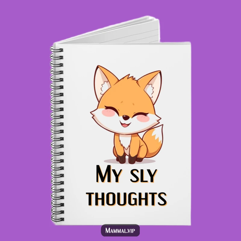 Funny Fox Sneaking Notebook: Mischievous Grin Journal, Best Funny Gift for Planners