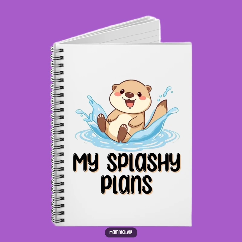 Funny Otter Splash Notebook: Jot Down Ideas with Playful Flair