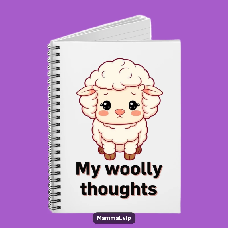 Funny Sheep Notebook: Woolly Contented Character, Cozy Gift!