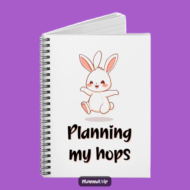 Funny Bouncing Rabbit Notebook: Cheerful Bunny Journal, Perfect Funny Gift for Writers