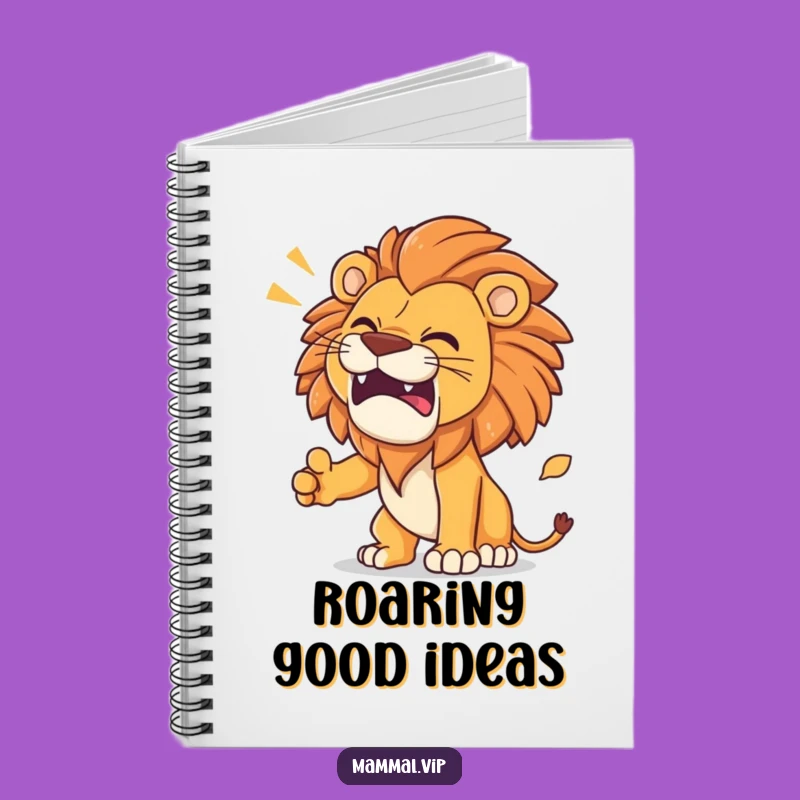 Funny Lion Roar Notebook: Determined Cover, Hilarious Gift for Writers