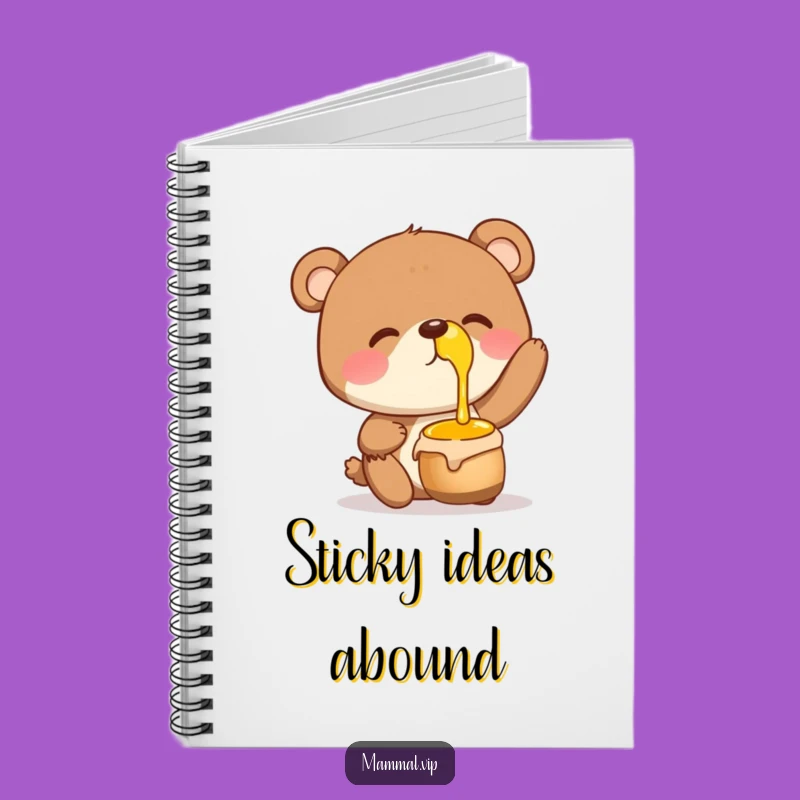 Funny Bear Honey Pot Notebook: Giggling Yogi Journal, Best Funny Gift for Writers