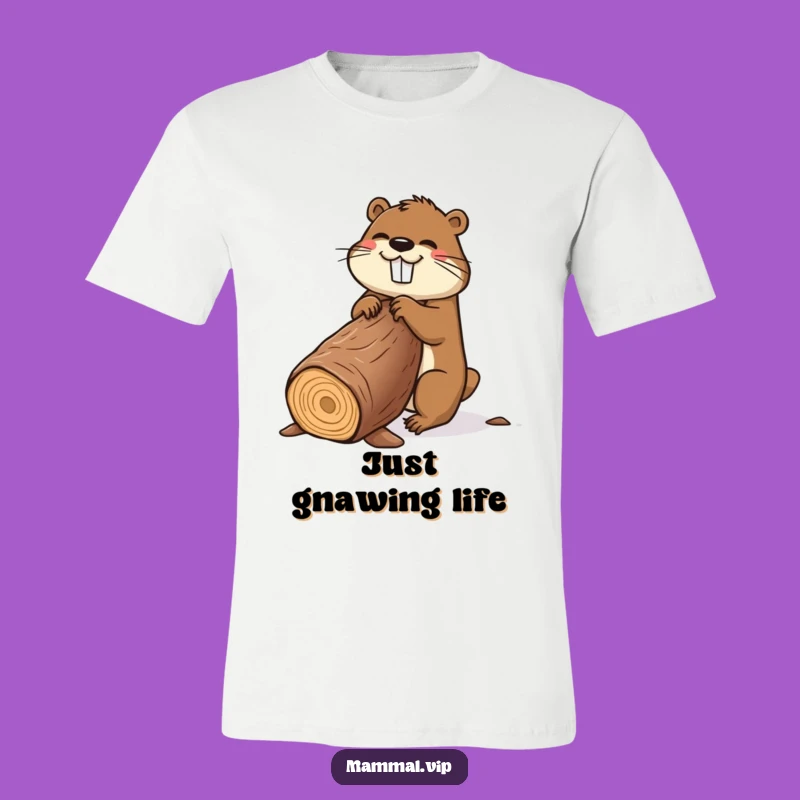 Funny Beaver T-Shirt: Hilarious Cartoon Character Gift for Nature Lovers