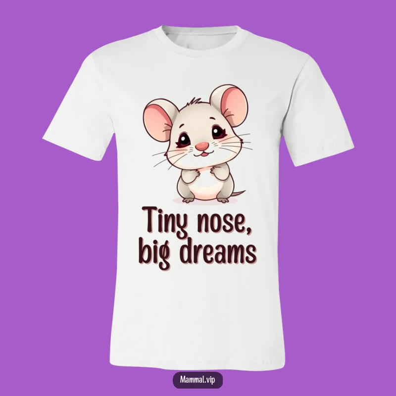 Funny Mouse T-Shirt: Tiny Nose Sniffing Air, Whimsical Gift!