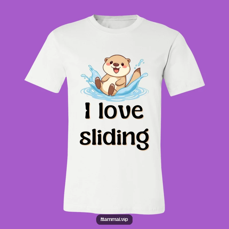 Funny Otter Splash T-Shirt: Dive into Fun with Wildlife Humor