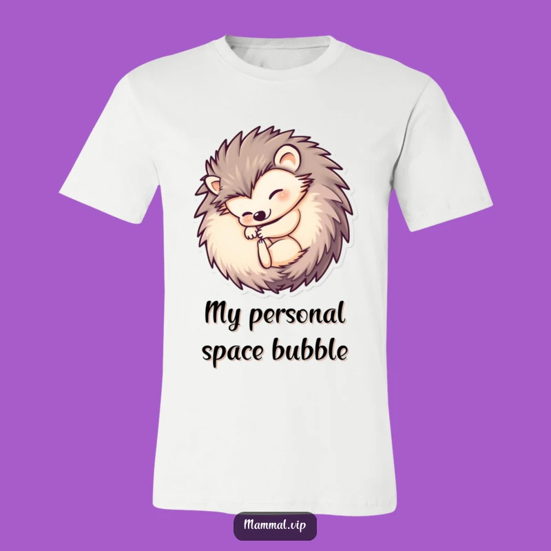 Funny Hedgehog Ball T-Shirt: Comical Apparel for Hibernation Enthusiasts