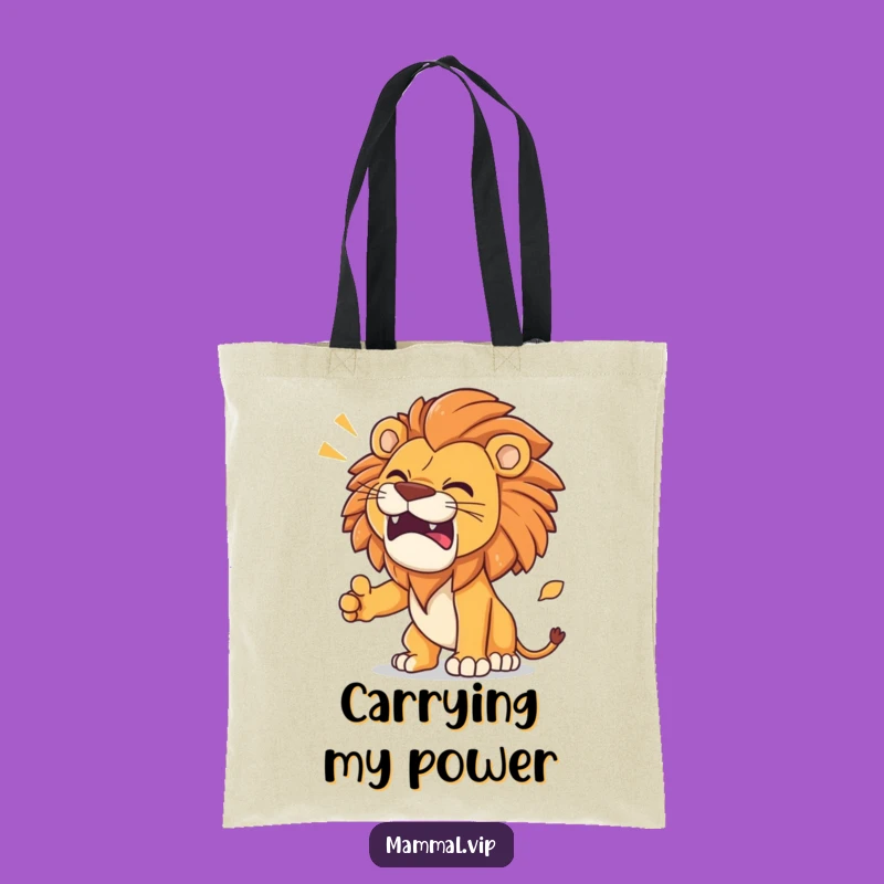 Funny Lion Roar Tote Bag: Majestic Design, Practical and Hilarious Gift