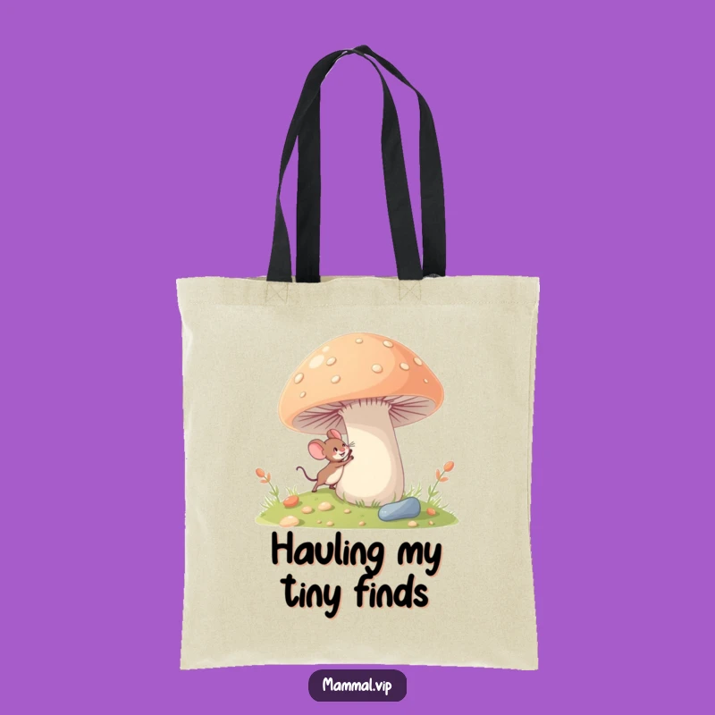 Funny Mouse Tote Bag: Tiny Explorer, Practical Funny Gift