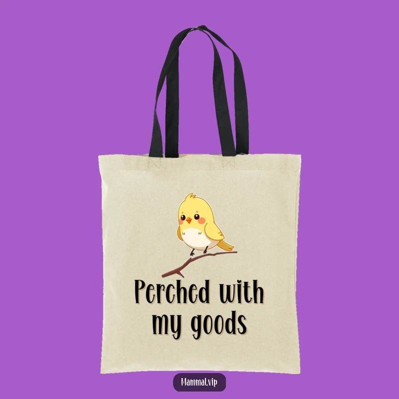 Funny Bird Branch Tote Bag - Hilarious Everyday Carry Gift
